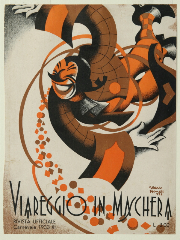 Copertina della rivista "Viareggio in maschera"