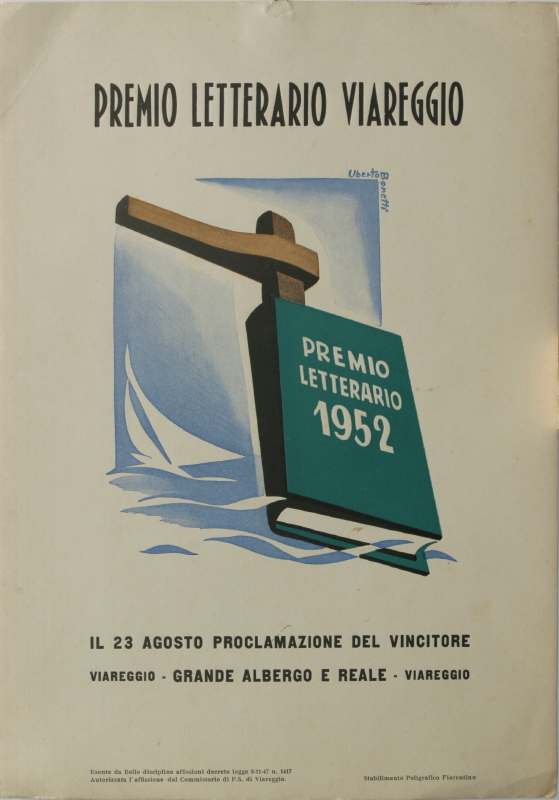 Locandina per il Premio Letterario Viareggio