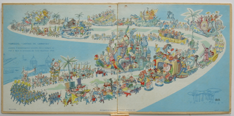 Maquette del Carnevale di Viareggio 1955