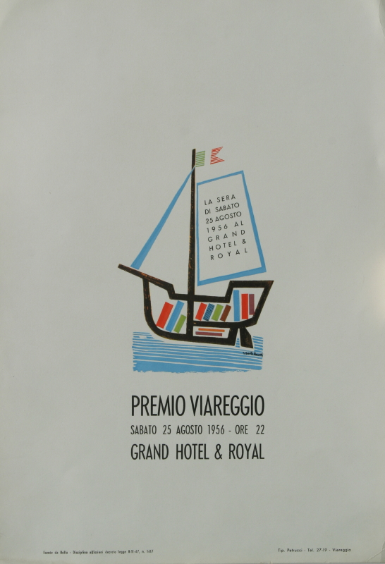 Locandina pubblicitaria del Premio Letterario Viareggio