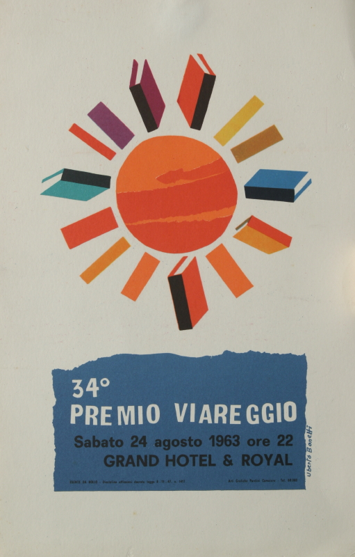 Locandina pubblicitaria del Premio Letterario Viareggio