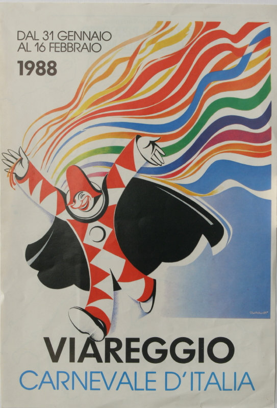 Locandina del Carnevale di Viareggio 1988