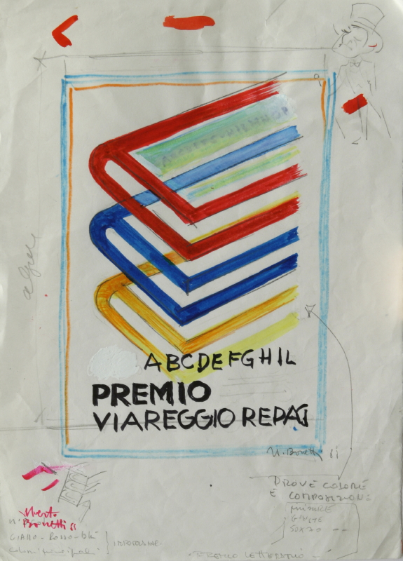 Bozzetto per il manifesto del 57° Premio Letterario Viareggio Repaci