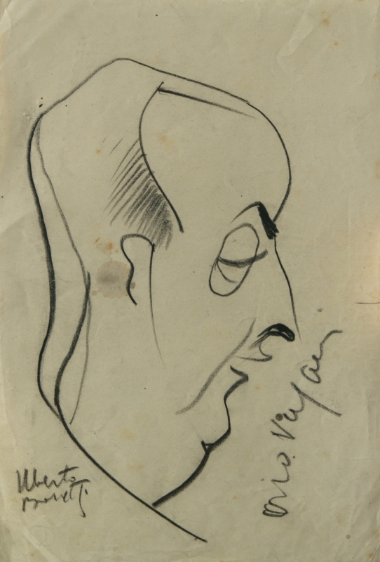 Caricatura di Orio Vergani
