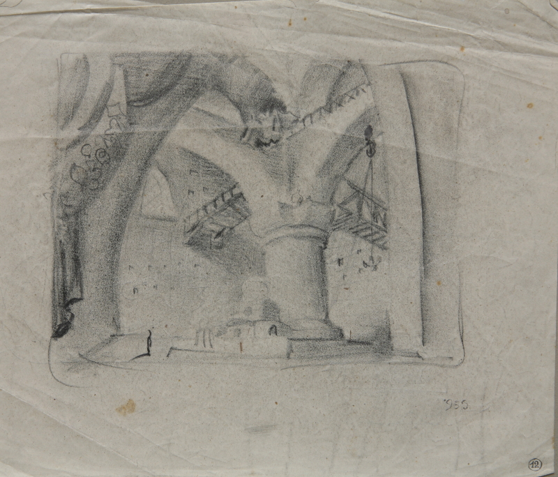 Studio per una scenografia dell’ ‘Enrico IV’