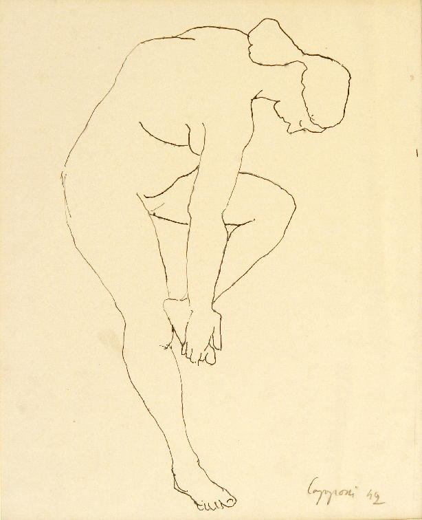 Nudo Femminile (Donna che si afferra il piede)
