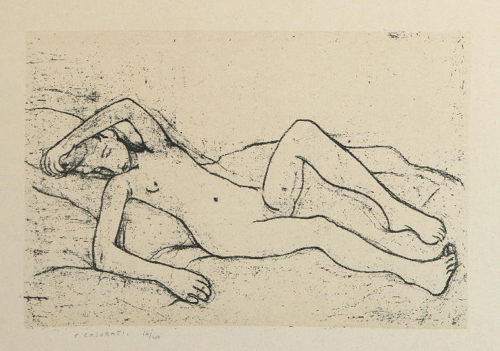 Donna nuda dormiente
