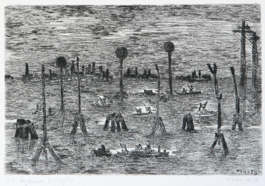 GAMC - Galleria di Arte Moderna - Opera : In Laguna (IV) - autore: Zancanaro Tono , immagine