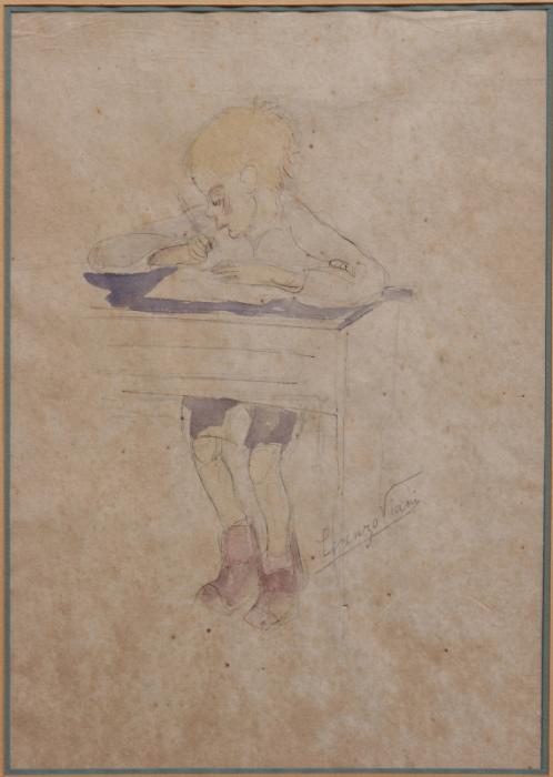 Banbino a scuola