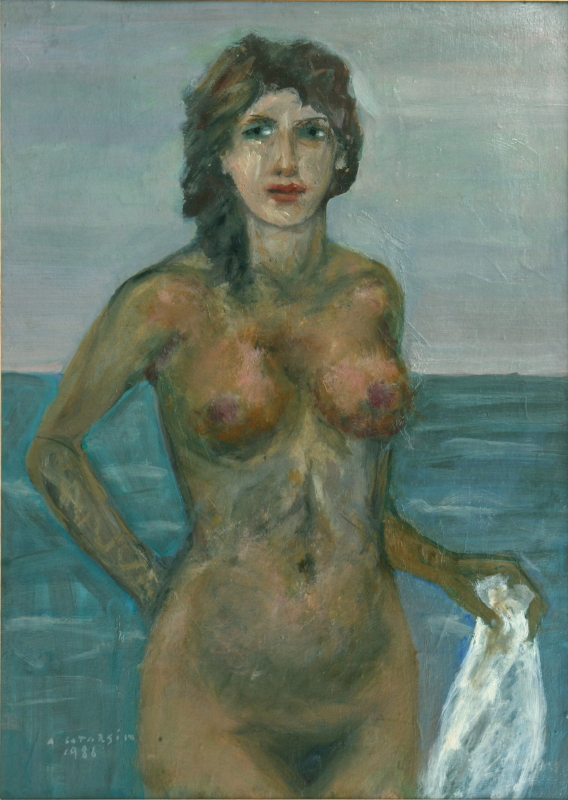 Nudo di bagnante