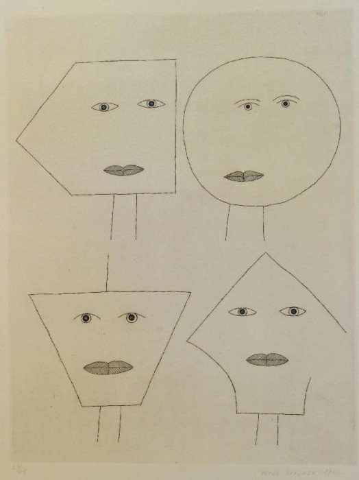 La figure se mimetise à l‘image de l‘outil