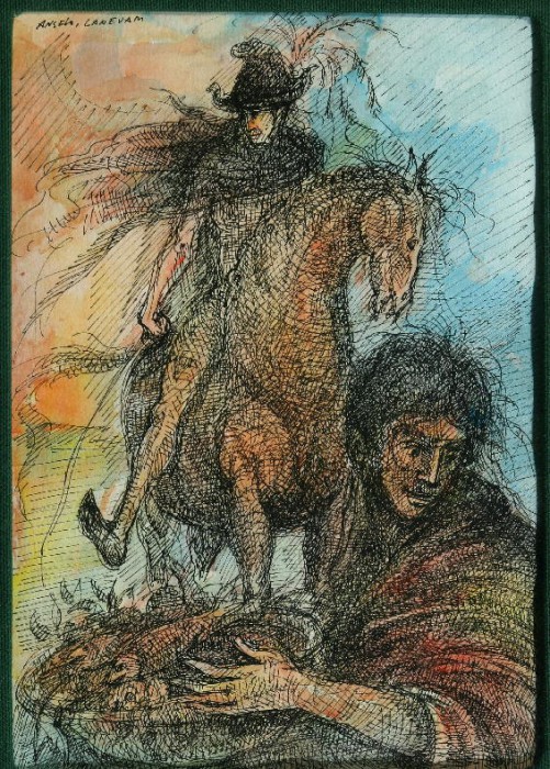 Cavaliere  e pescivendola