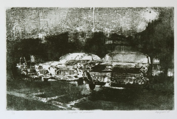 Parcheggio di notte (Traffico notturno)