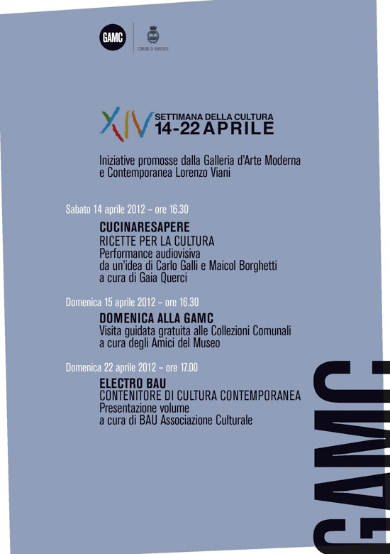GAMC - Galleria di Arte Moderna - Mostra : SETTIMANA DELLA CULTURA 2012, immagine