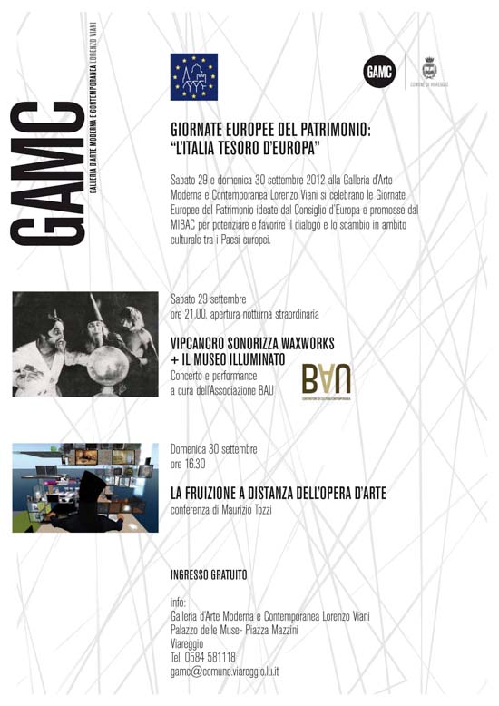 GAMC - Galleria di Arte Moderna - Mostra : GIORNATE EUROPEE DEL PATRIMONIO 2102, immagine