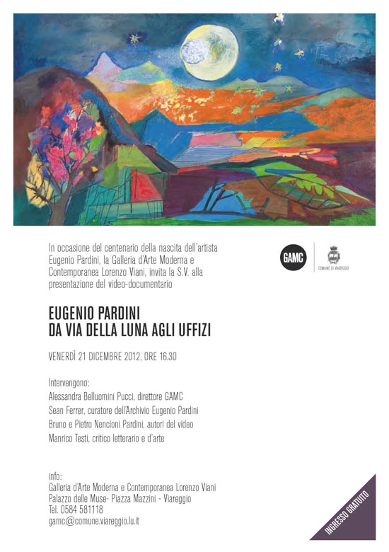 GAMC - Galleria di Arte Moderna - Mostra : EUGENIO PARDINI DA VIA DELLA LUNA AGLI UFFIZZI, immagine