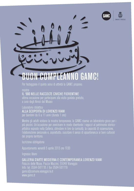 GAMC - Galleria di Arte Moderna - Mostra : BUON COMPLEANNO GAMC!, immagine