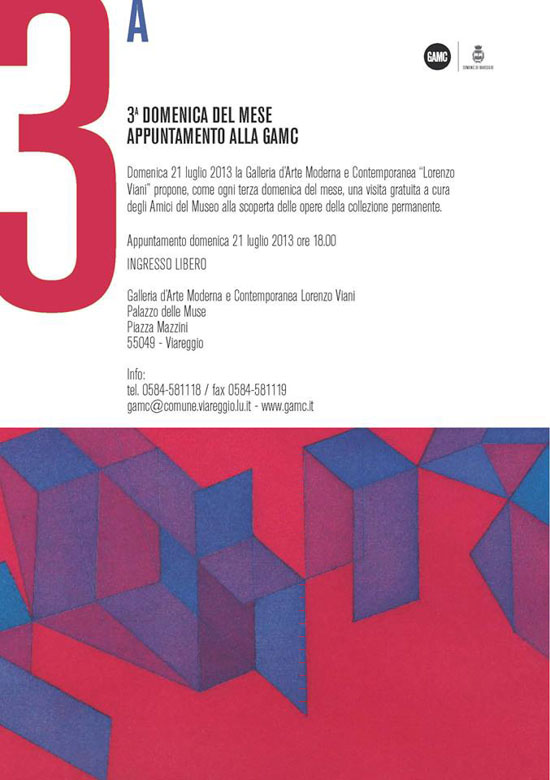 GAMC - Galleria di Arte Moderna - Mostra : III DOMENICA DEL MESE APPUNTAMENTO ALLA GAMC, immagine
