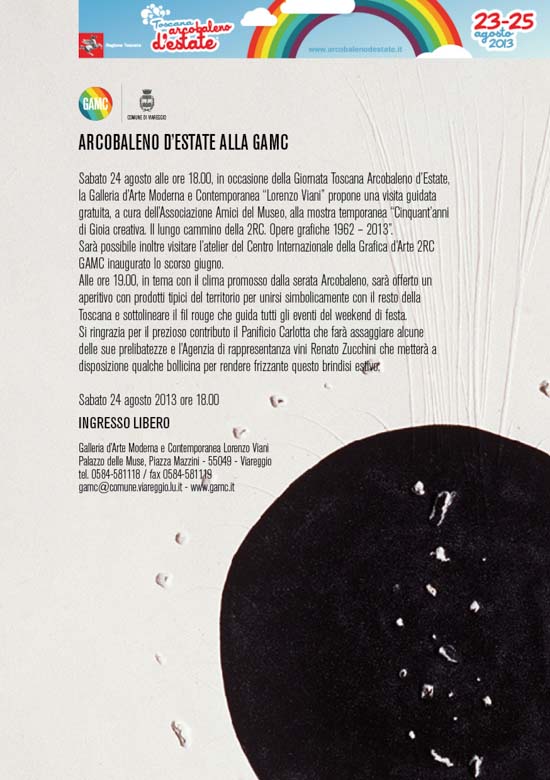GAMC - Galleria di Arte Moderna - Mostra : ARCOBALENO D‘ESTATE ALLA GAMC, immagine
