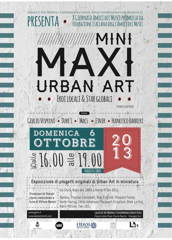 GAMC - Galleria di Arte Moderna - Mostra : MINI MAXI URBAN ART Eroi Locali & Star Globali, immagine