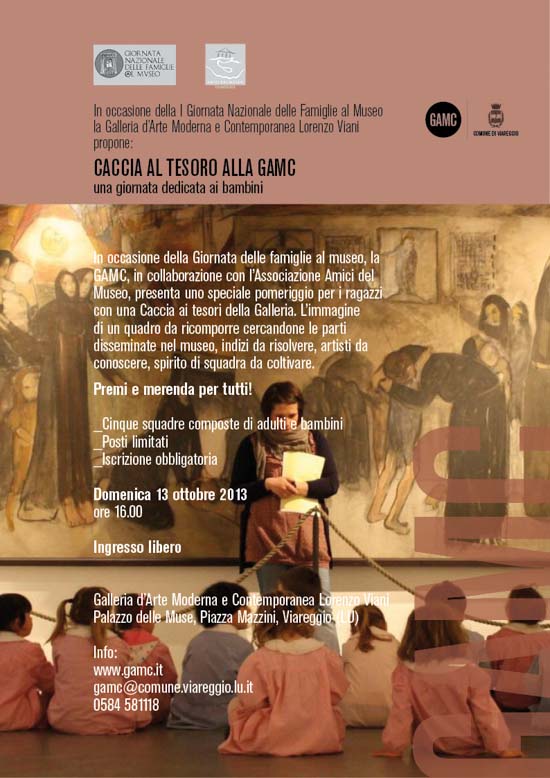 GAMC - Galleria di Arte Moderna - Mostra : GIORNATA DELLE FAMIGLIE AL MUSEO - Caccia al Tesoro alla GAMC, immagine