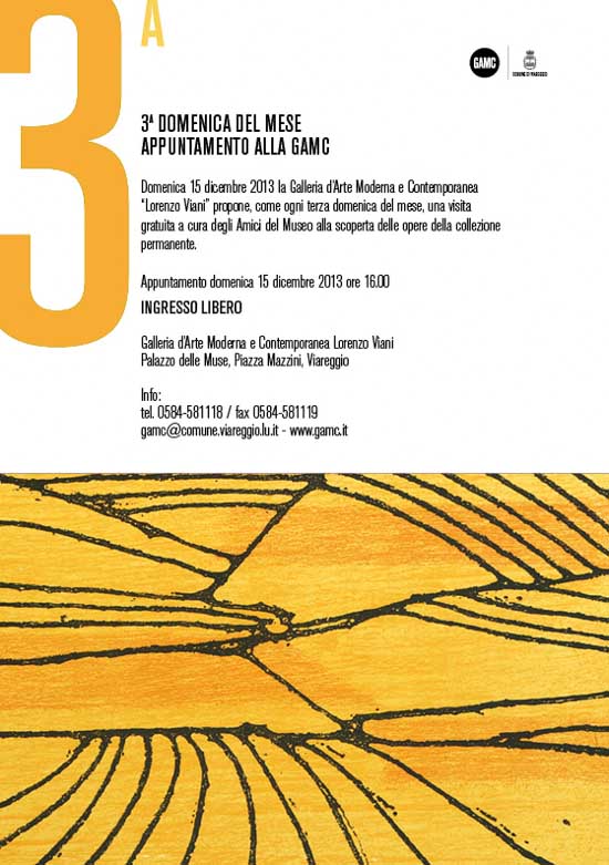 GAMC - Galleria di Arte Moderna - Mostra : III DOMENICA APPUNTAMENTO ALLA GAMC, immagine