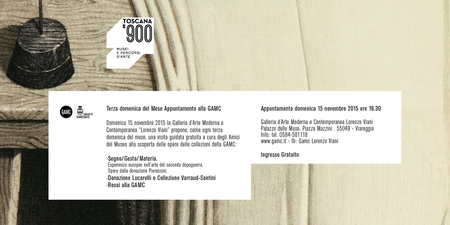 GAMC - Galleria di Arte Moderna - Mostra : III DOMENICA DEL MESE-NOVEMBRE 2015-VISITA GUIDATA GRATUITA, immagine