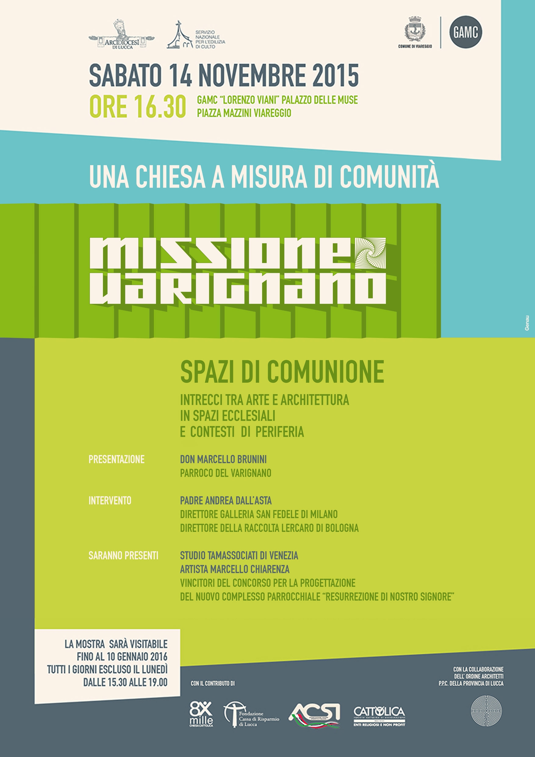 GAMC - Galleria di Arte Moderna - Mostra : Spazi di comunione: intrecci tra arte e architettura, immagine