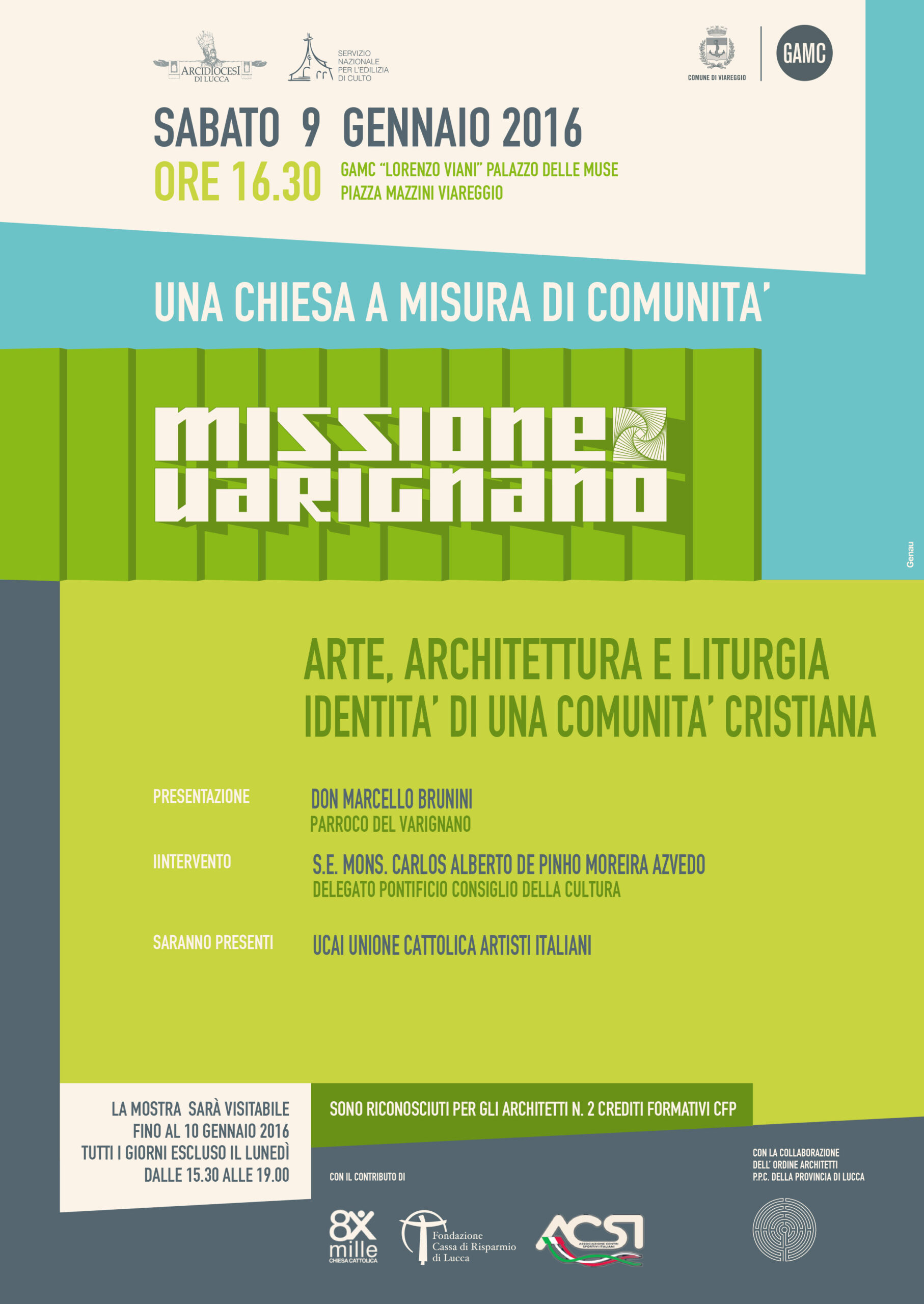 GAMC - Galleria di Arte Moderna - Mostra : ARTE, ARCHITETTURA E LITURGIA IDENTITA' DI UNA COMUNITA‘ CRISTIANA, immagine