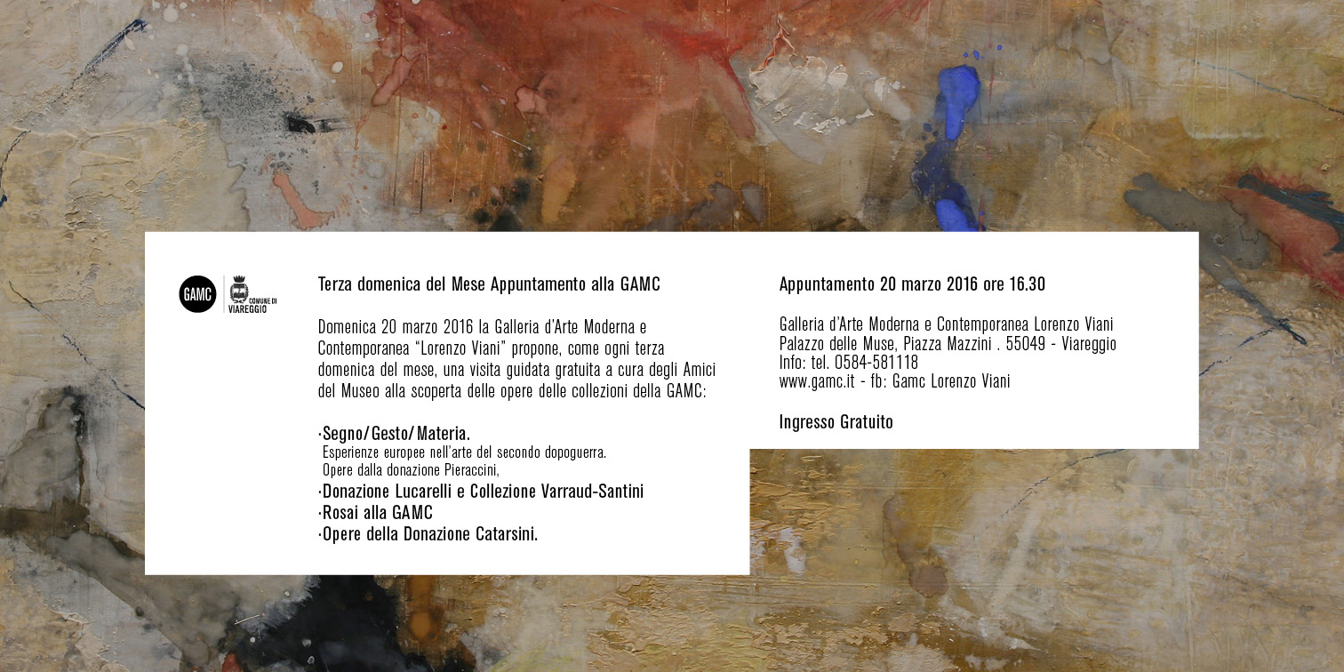 GAMC - Galleria di Arte Moderna - Mostra : Terza domenica del Mese Appuntamento alla GAMC, immagine
