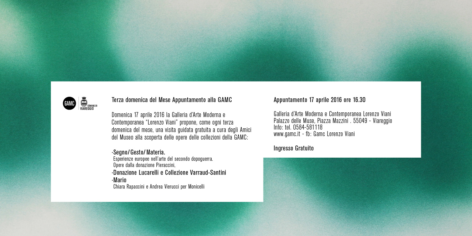 GAMC - Galleria di Arte Moderna - Mostra : Terza domenica del Mese Appuntamento alla GAMC, immagine