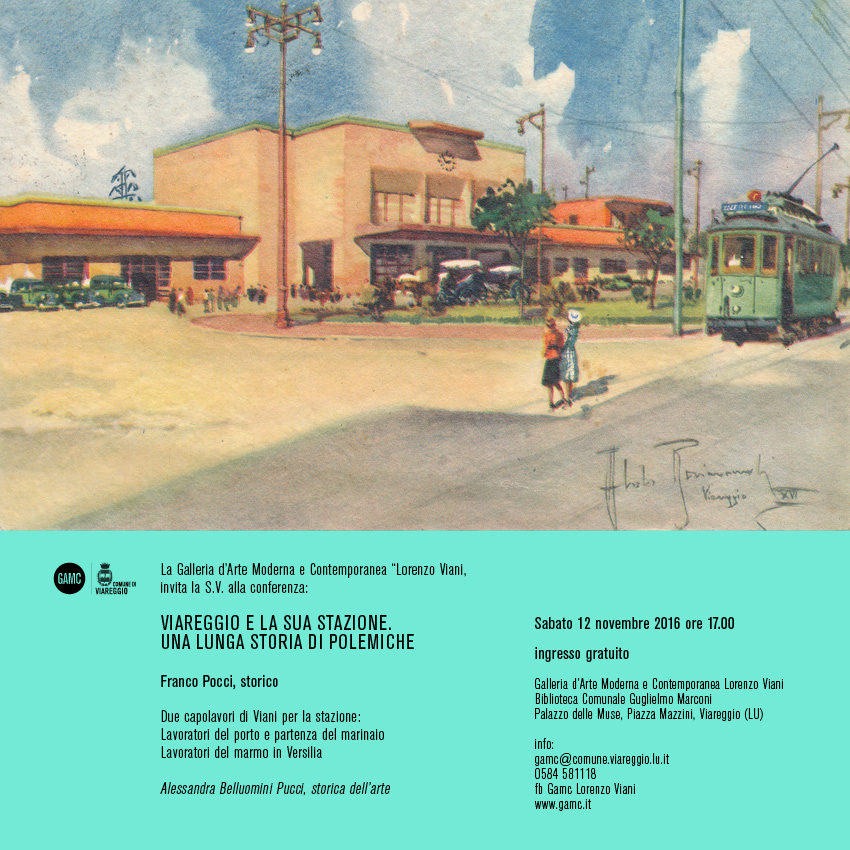 GAMC - Galleria di Arte Moderna - Mostra : VIAREGGIO E LA SUA STAZIONE, immagine