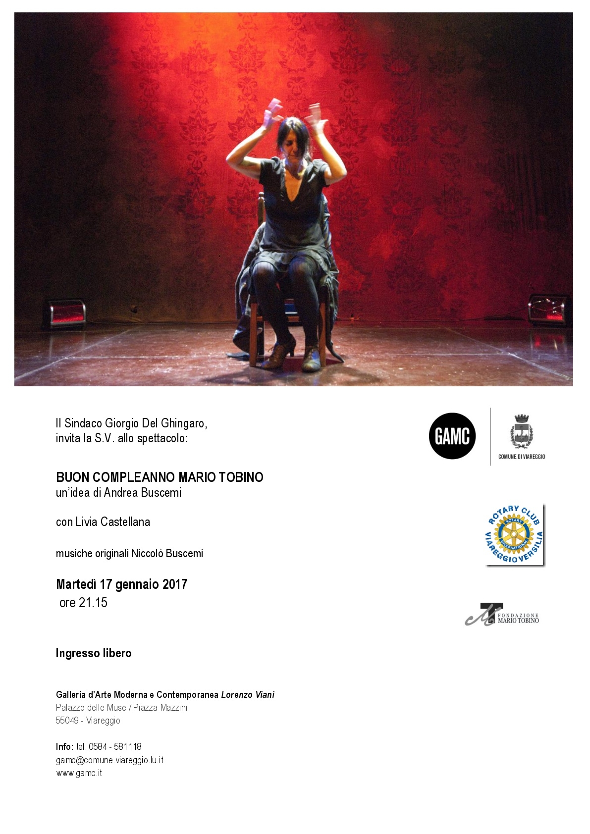 GAMC - Galleria di Arte Moderna - Mostra : BUON COMPLEANNO MARIO TOBINO, immagine