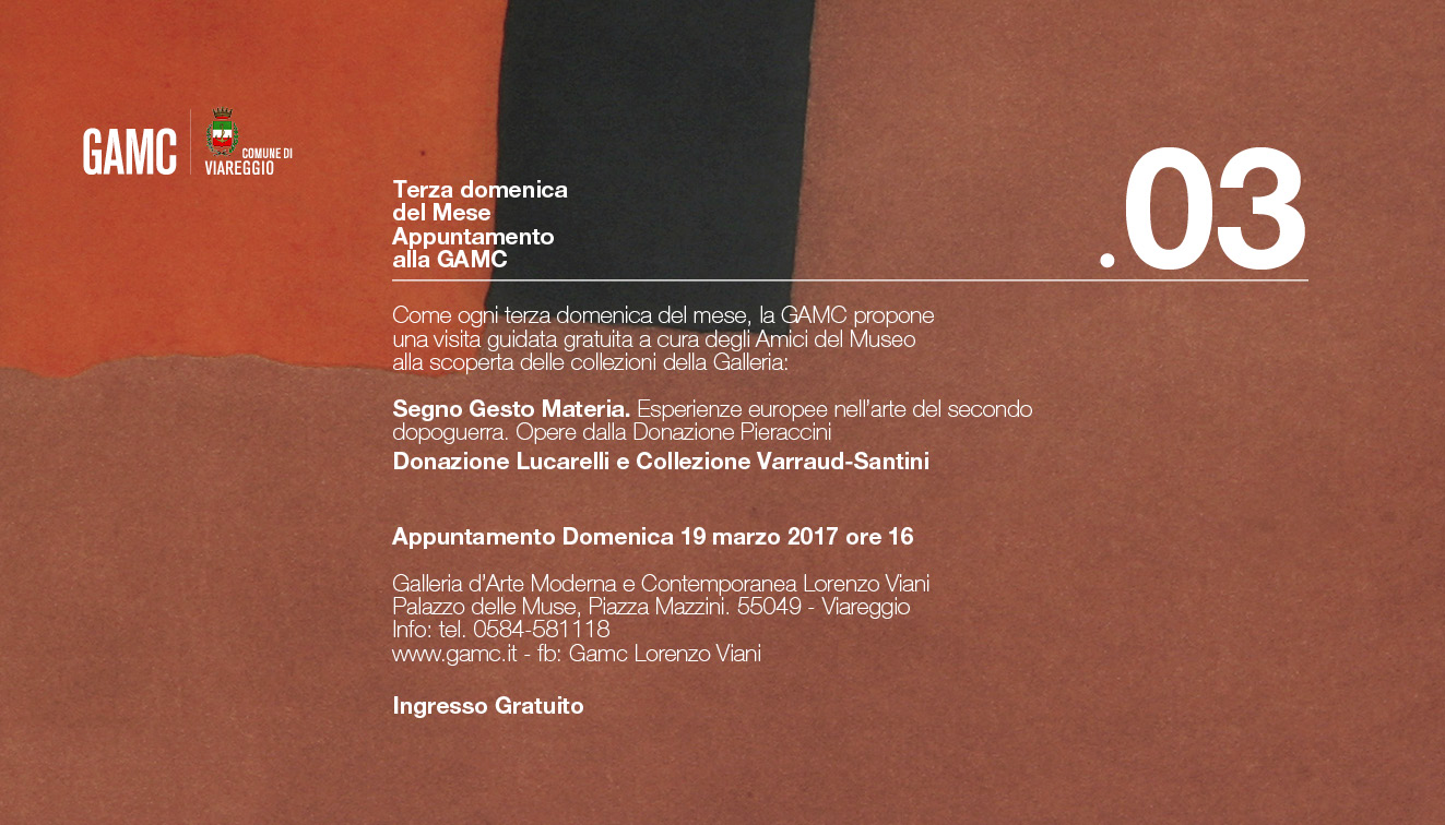 GAMC - Galleria di Arte Moderna - Mostra : Terza domenica del Mese Appuntamento alla GAMC, immagine