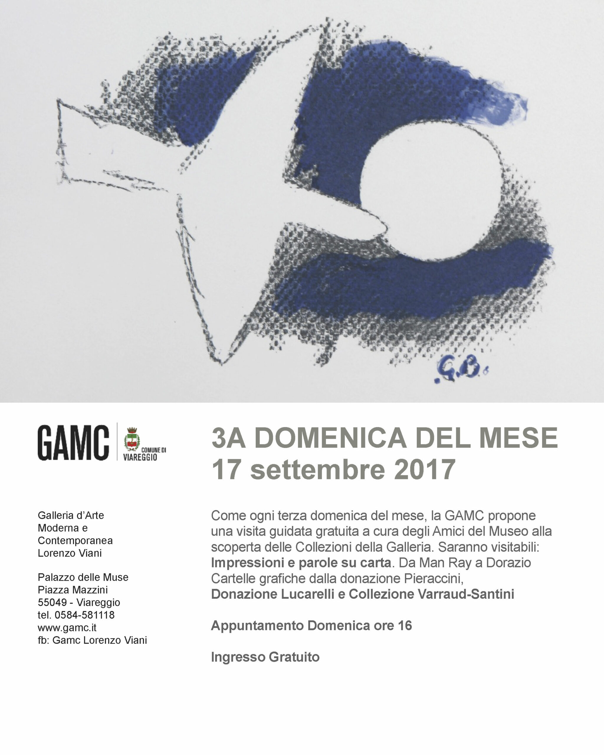 GAMC - Galleria di Arte Moderna - Mostra : Terza domenica del  mese appuntamento alla GAMC, immagine