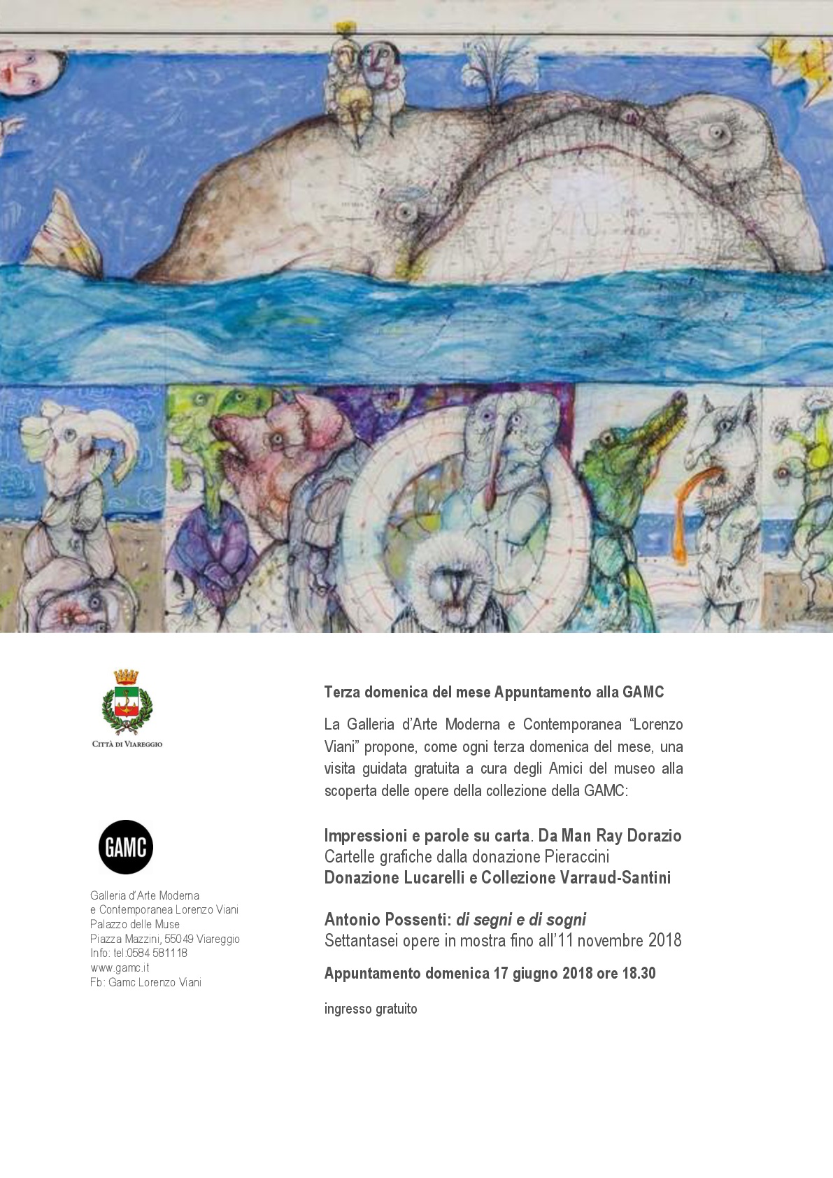 GAMC - Galleria di Arte Moderna - Mostra : Terza domenica del Mese. Appuntamento alla GAMC, immagine
